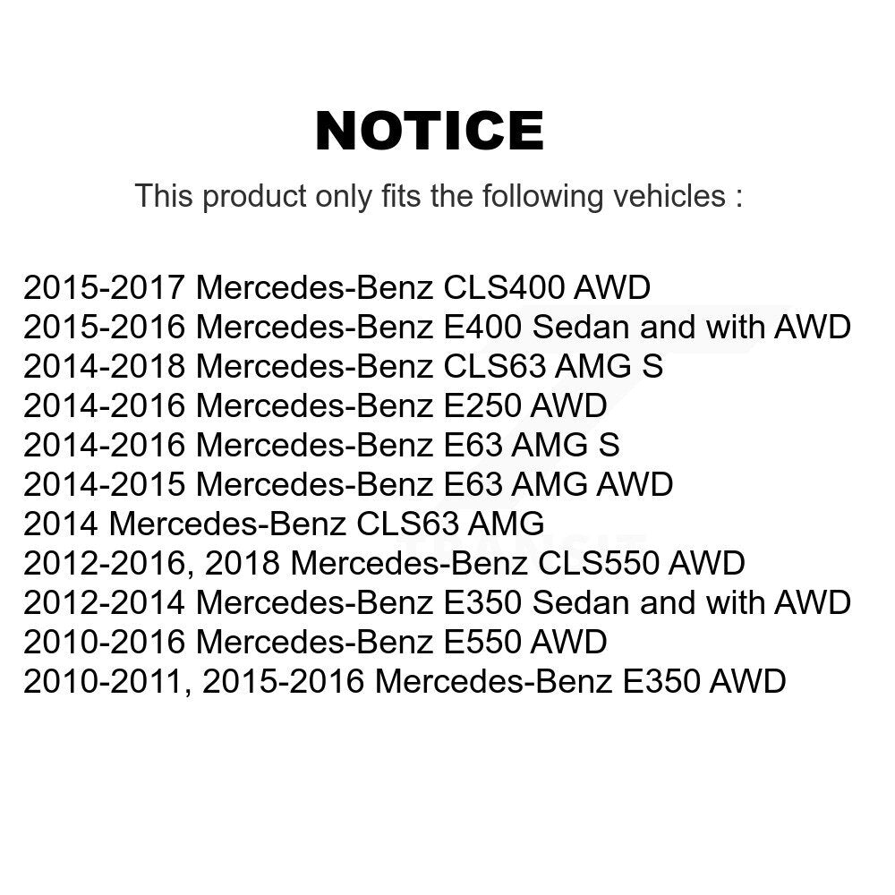 Wheel Bearing Link Front Kit For Mercedes-Benz E350 E550 E400 E250 CLS550 E63 S