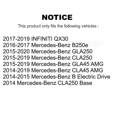 Wheel Bearing Link Front Kit For Mercedes-Benz GLA250 CLA250 INFINITI QX30 CLA45