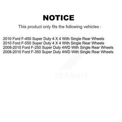 Hub Bearing Assembly Link Front Kit For Ford F-350 Super Duty F-250 F-450 F-550