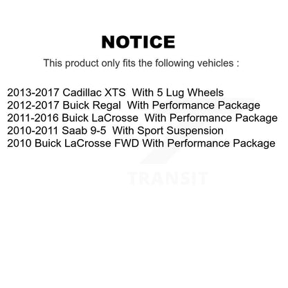 Hub Bearing Assembly & Link Front Kit For Buick LaCrosse Regal Cadillac XTS Saab