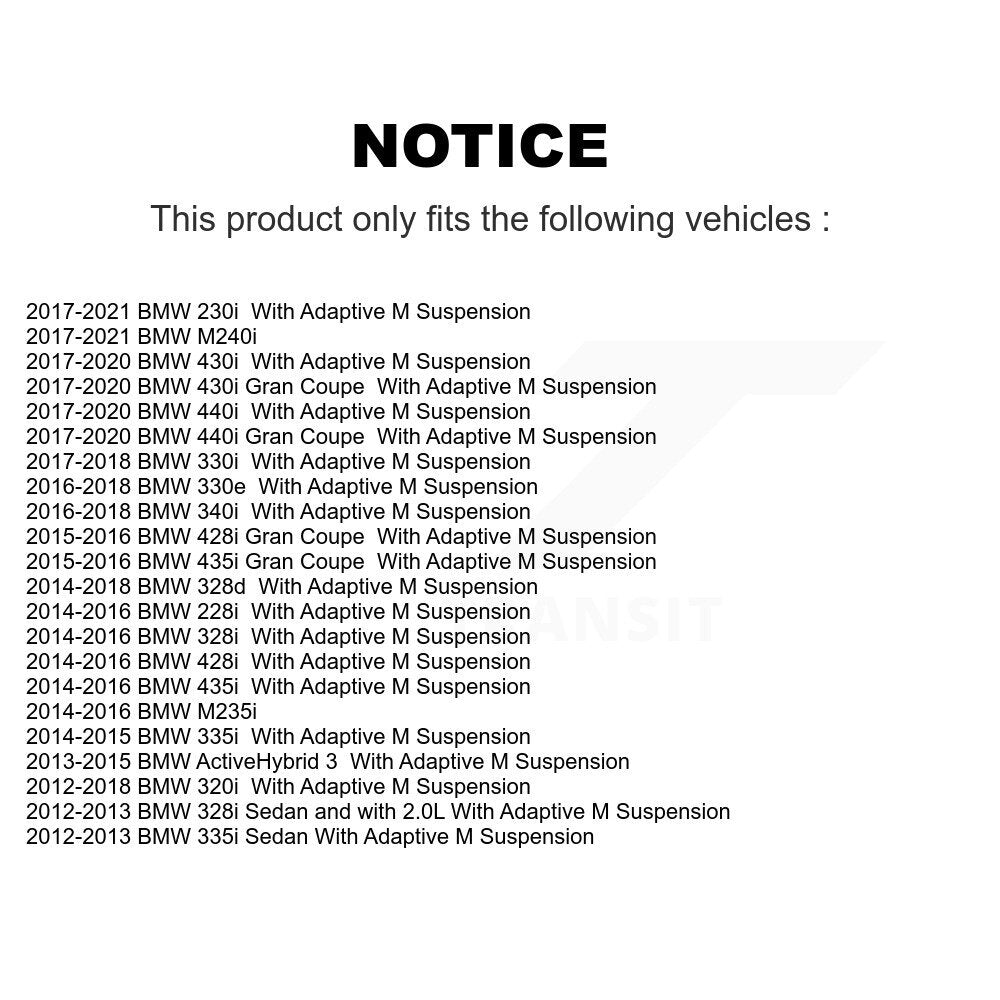 Hub Bearing Assembly Link Front Kit For BMW 328i 320i M235i 335i M240i 228i 435i
