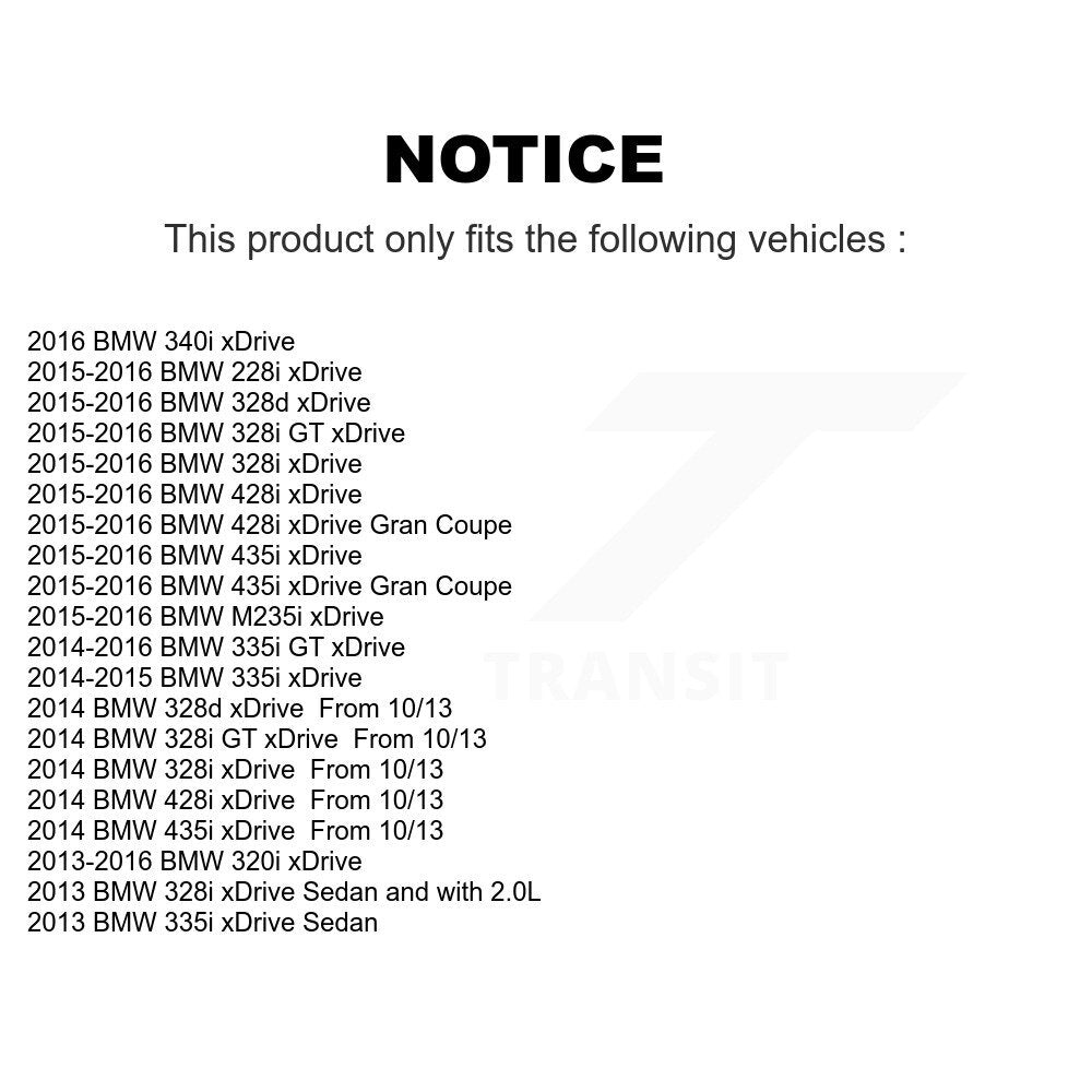 Hub Bearing Assembly Link Front Kit For BMW 328i xDrive 320i 335i 428i 435i 328d
