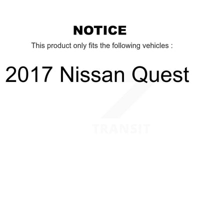 Wheel Bearing And Tie Rod End Front Kit For 2017 Nissan Quest