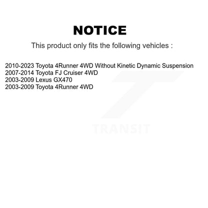 Hub Bearing Assembly & Link Front Kit For Toyota 4Runner FJ Cruiser Lexus GX470