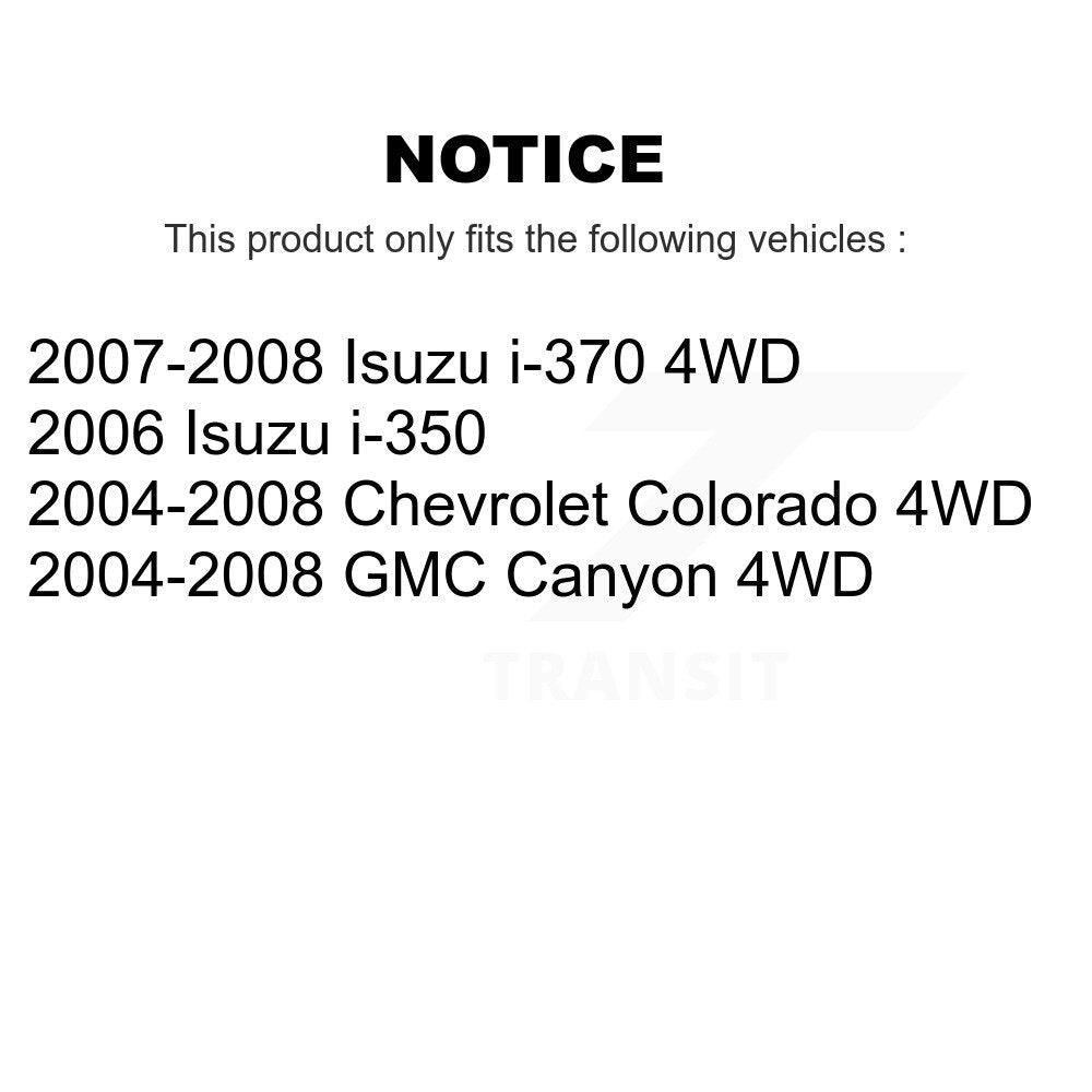 Bearing Lower Ball Joint Link Front Right Kit For Chevrolet Colorado GMC Canyon