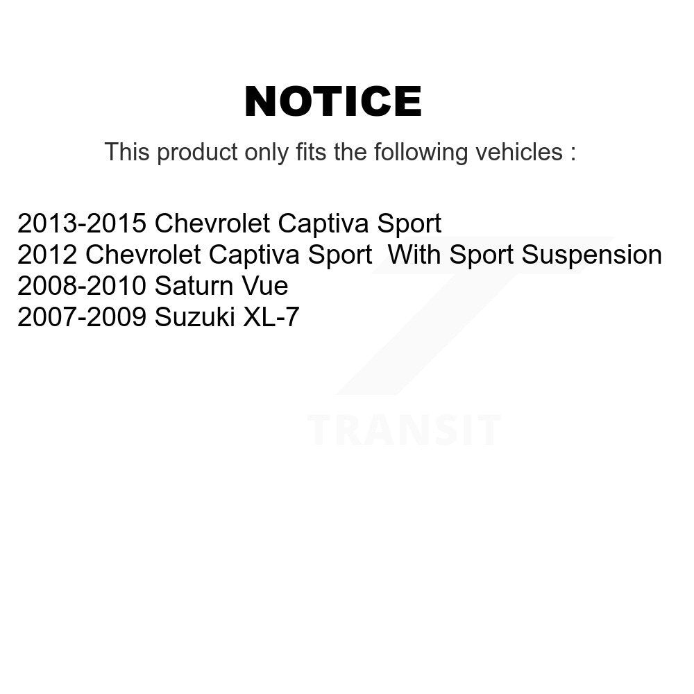 Bearing Lower Control Arm Link Front Right Kit For Saturn Vue Suzuki XL-7 Sport