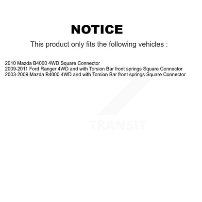 Hub Bearing Lower Control Arm & Link Front Right Kit For Ford Ranger Mazda B4000