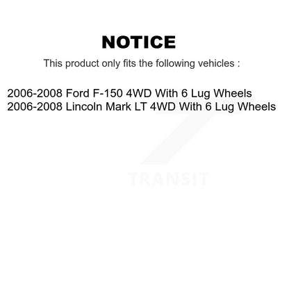 Bearing Lower Control Arm Link Front Left Kit For Ford F-150 Lincoln Mark LT 4WD