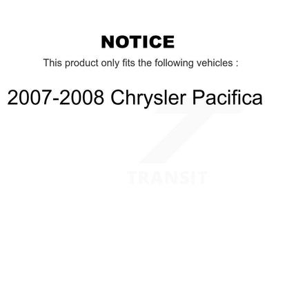 Bearing Lower Control Arm & Link Front Left Kit For 2007-2008 Chrysler Pacifica