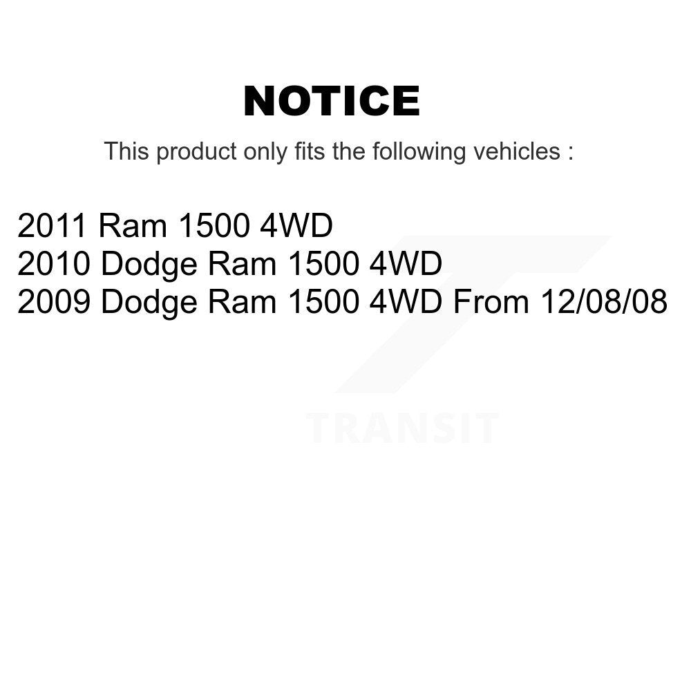 Bearing Assembly Lower Ball Joint Sway Bar Link Front Kit For Dodge Ram 1500 4WD