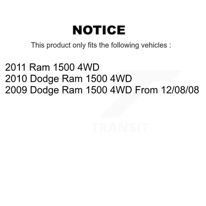 Bearing Assembly Lower Ball Joint Sway Bar Link Front Kit For Dodge Ram 1500 4WD