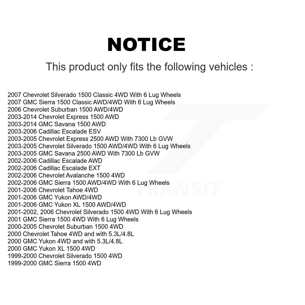 Bearing Lower Ball Joint Link Front Kit For Chevrolet GMC Silverado 1500 Sierra