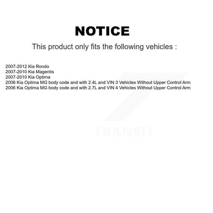 Bearing Lower Ball Joint Outer Tie Rod Link Front Left Kit For Kia Rondo Optima
