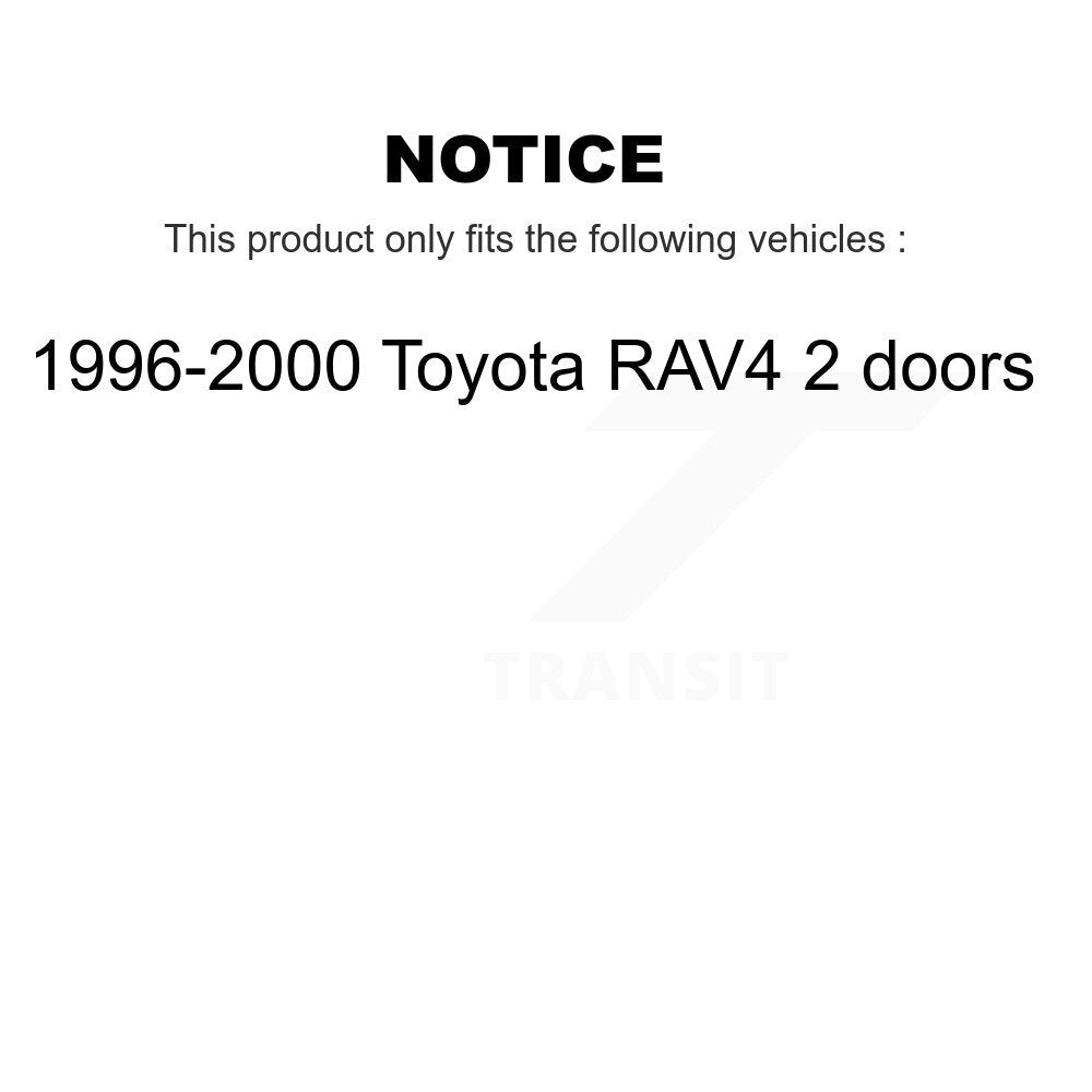 Bearing Lower Ball Joint Tie Rod & Link Front Kit (5Pc) For Toyota RAV4 2 doors