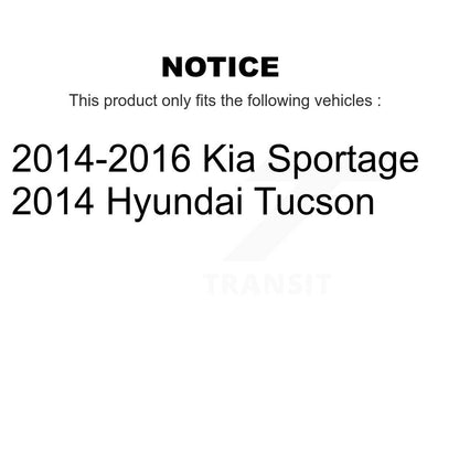 Bearing Lower Ball Joint Tie Rod End Link Front Right Kit (5Pc) For Kia Sportage