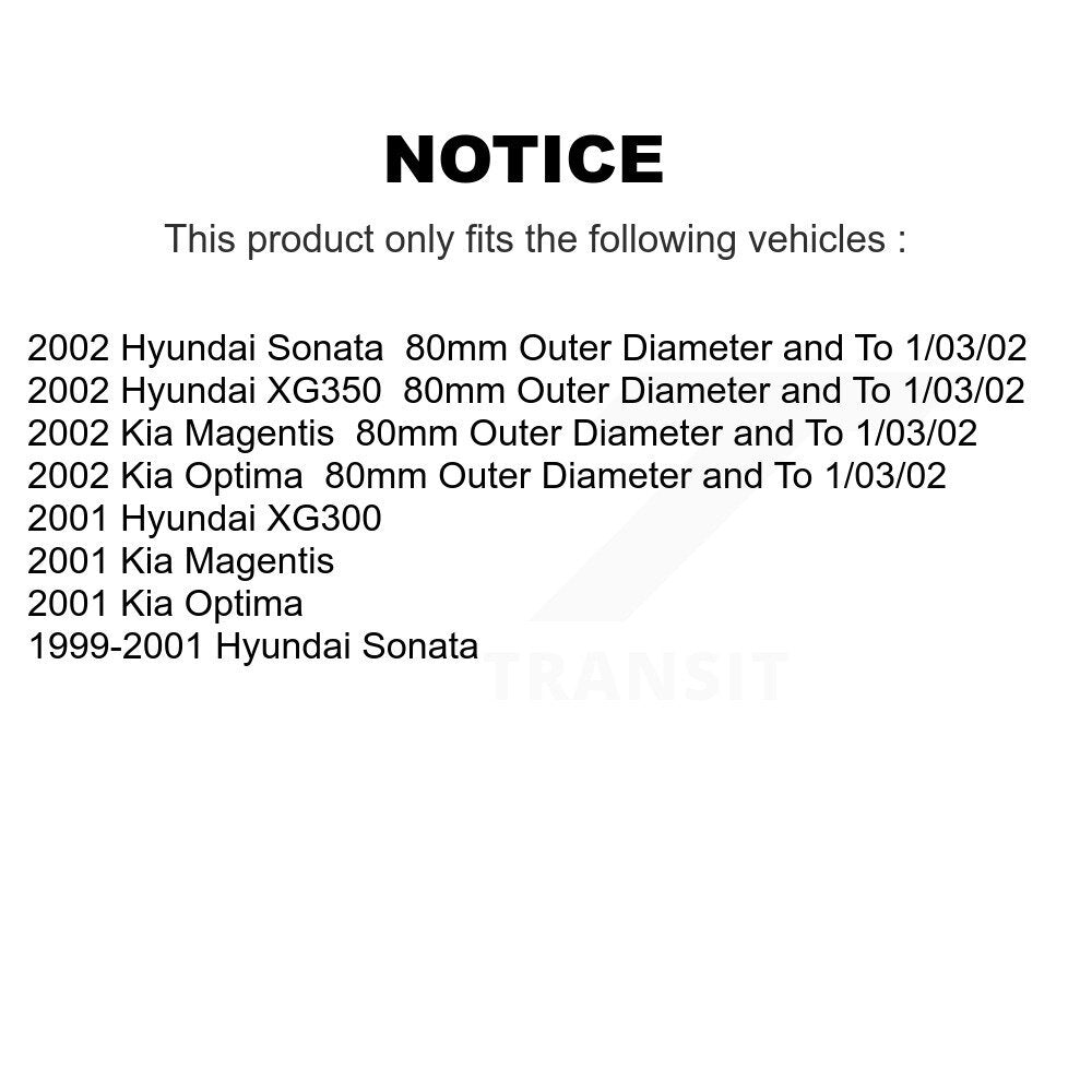 Bearing Upper Lower Ball Joint And Link Front Kit For Hyundai Sonata Kia Optima