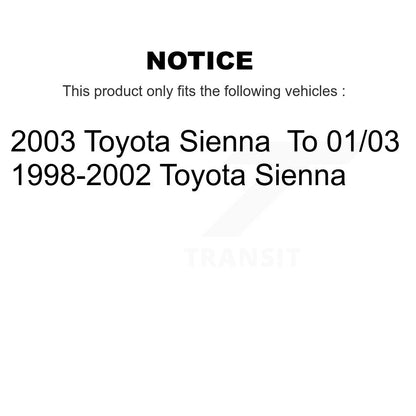Bearing Lower Ball Joint Outer Tie Rod & Link Front Right Kit For Toyota Sienna
