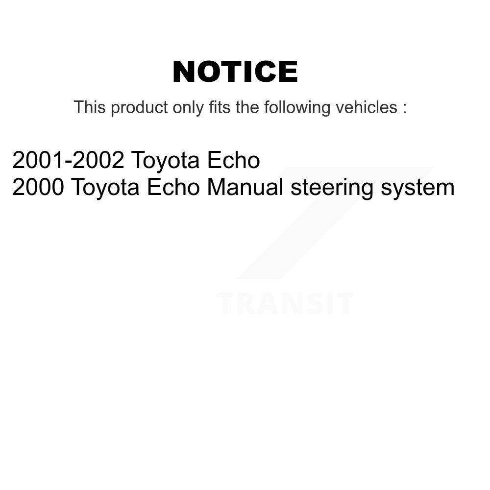 Bearing Lower Control Arm Tie Rod End Link Front Left Kit (5Pc) For Toyota Echo