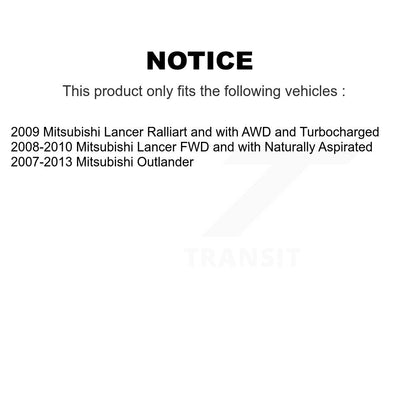 Bearing Lower Arm Tie Rod & Link Front Right Kit (5Pc) For Mitsubishi Outlander