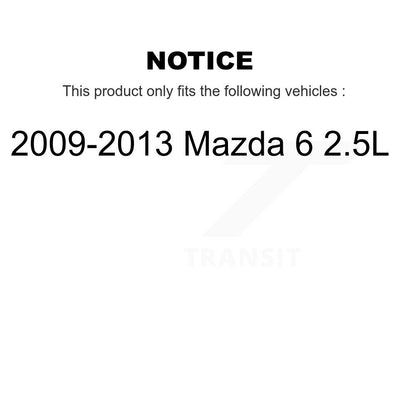 Bearing Lower Control Arm Outer Tie Rod & Link Front Right Kit For Mazda 6 2.5L