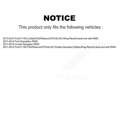 Hub Bearing Lower Ball Joint Outer Tie Rod & Link Front Left Kit For Ford F-150