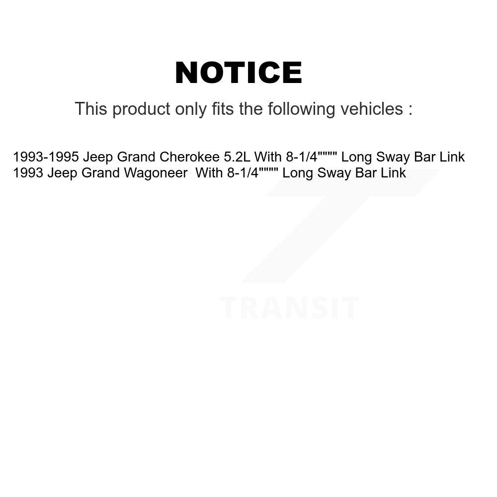 Bearing Assembly Lower Ball Joint Outer Tie Rod Sway Bar Link Front Left Kit For