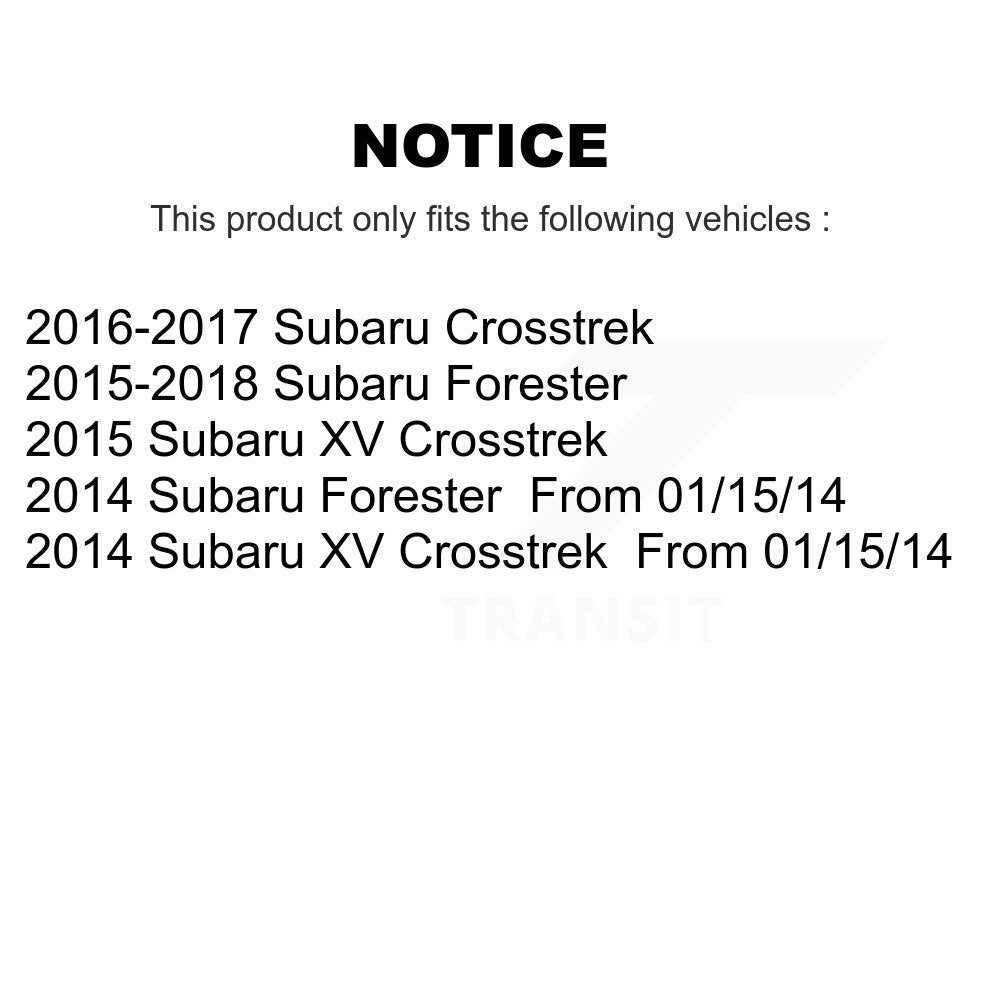 Hub Bearing Lower Ball Joint Tie Rod Link Front Kit (5Pc) For Subaru Forester XV