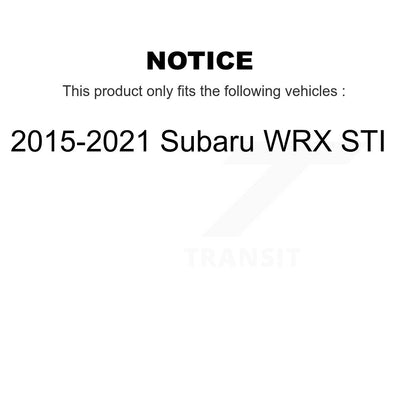 Bearing Lower Ball Joint Tie Rod & Link Front Kit (5Pc) For 15-21 Subaru WRX STI