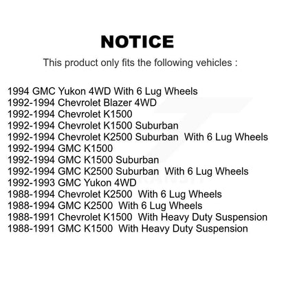 Bearing Lower Ball Joint Outer Tie Rod & Link Front Kit For K1500 Chevrolet GMC