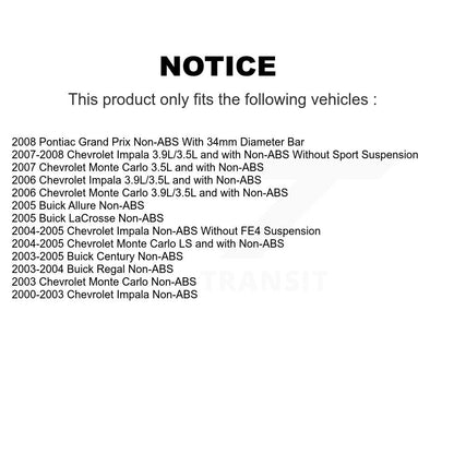 Bearing Lower Ball Joint Outer Tie Rod Link Front Kit For Chevrolet Impala Buick