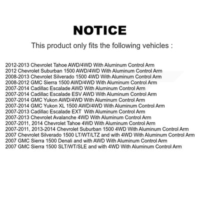 Bearing Lower Ball Joint Upper Control Arm Link Front Right Kit For Chevrolet XL