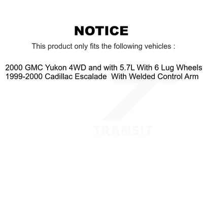 Bearing Upper Lower Ball Joint & Link Front Kit For GMC Yukon Cadillac Escalade