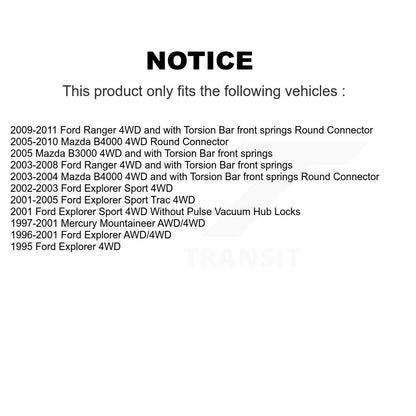 Bearing Upper Lower Ball Joint Link Front Kit For Ford Ranger Mazda B4000 Sport