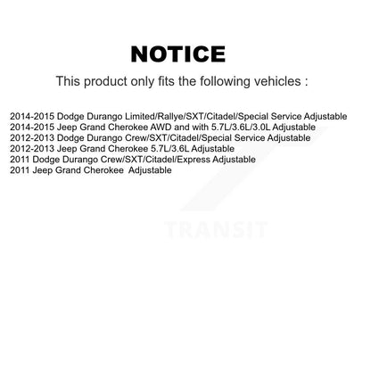 Hub Bearing Upper Lower Ball Joint Link Front Right Kit For Jeep Grand Cherokee