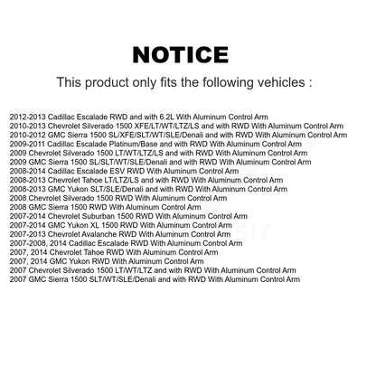 Upper Control Arm Lower Ball Joint Outer Tie Rod Link Front Right Kit For GMC XL