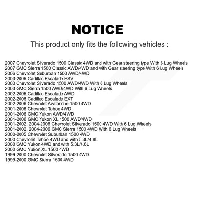 Bearing Lower Arm Upper Ball Joint Outer Tie Rod Link Front Left Kit For GMC XL