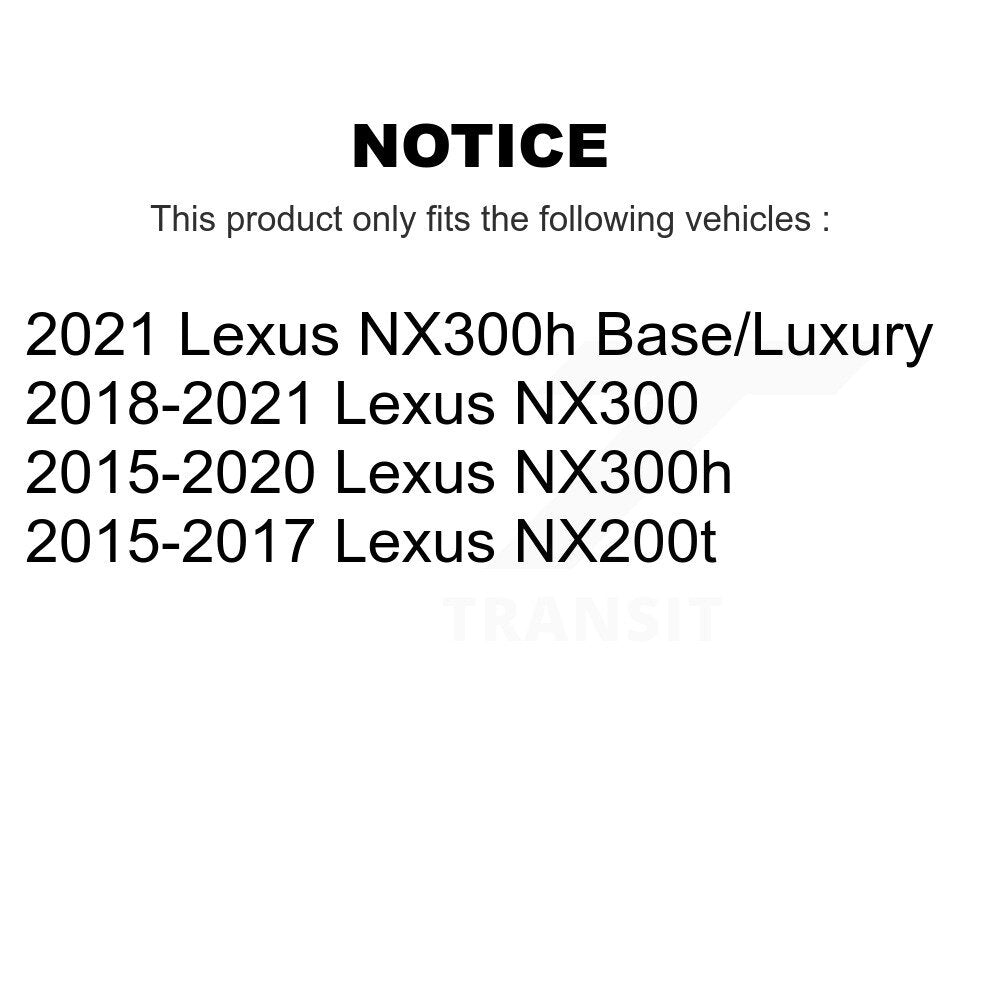 Hub Bearing Lower Arm Outer Tie Rod & Link Front Left Kit For Lexus NX300 NX200t