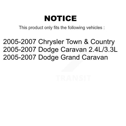Bearing Lower Arm Tie Rod Link Front Left Kit (5Pc) For Dodge Grand Caravan Town