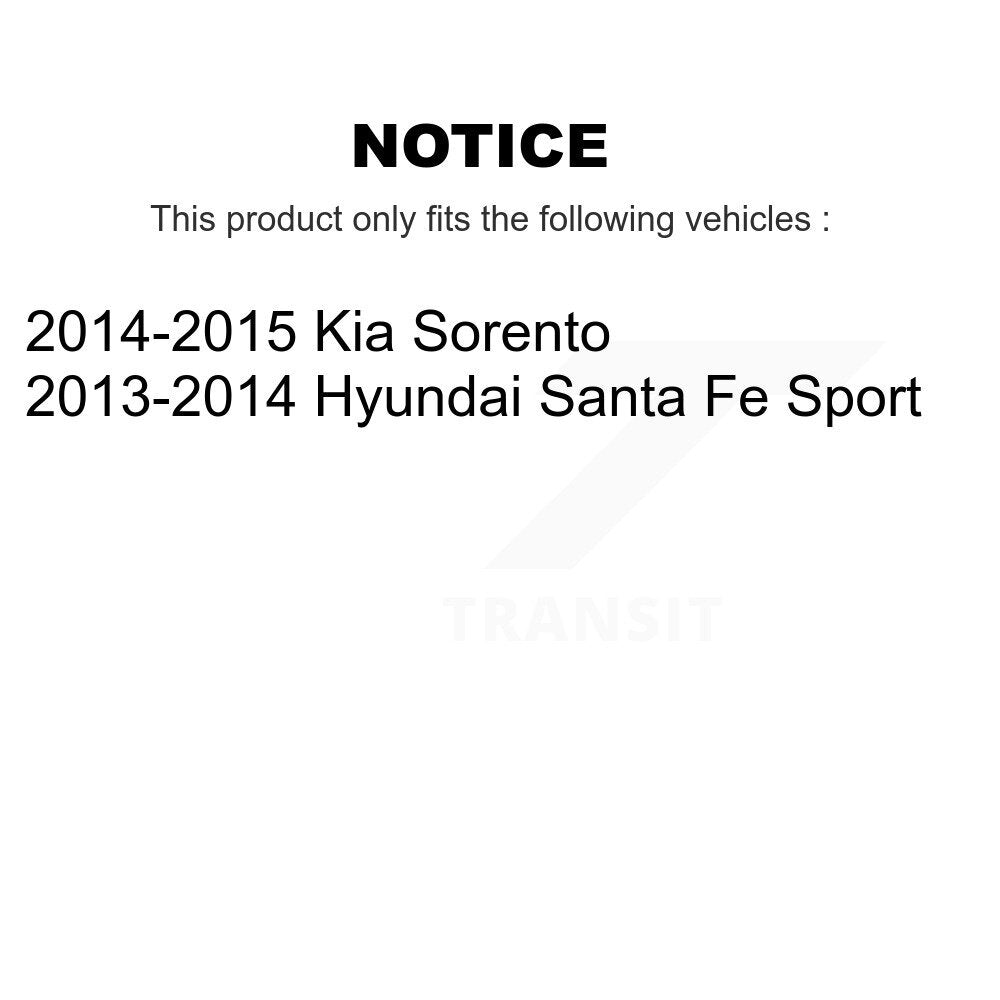 Bearing Lower Control Arm Tie Rod Link Front Left Kit (5Pc) For Hyundai Santa Fe
