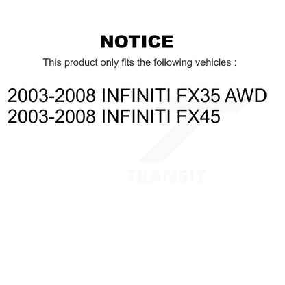 Bearing Lower Control Arm Tie Rod & Link Front Left Kit (5Pc) For INFINITI FX35