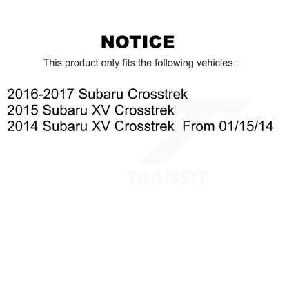 Hub Bearing Lower Arm Outer Tie Rod Link Front Left Kit For Subaru XV Crosstrek