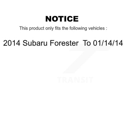 Bearing Lower Control Arm Outer Tie Rod Link Front Left Kit For Subaru Forester