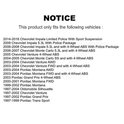 Bearing Lower Control Arm Outer Tie Rod Link Front Left Kit For Chevrolet Impala