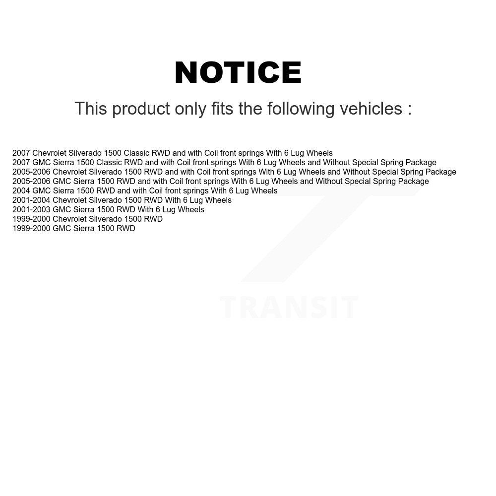 Bearing Lower Control Arm Upper Ball Joint & Link Front Right Kit For Chevrolet