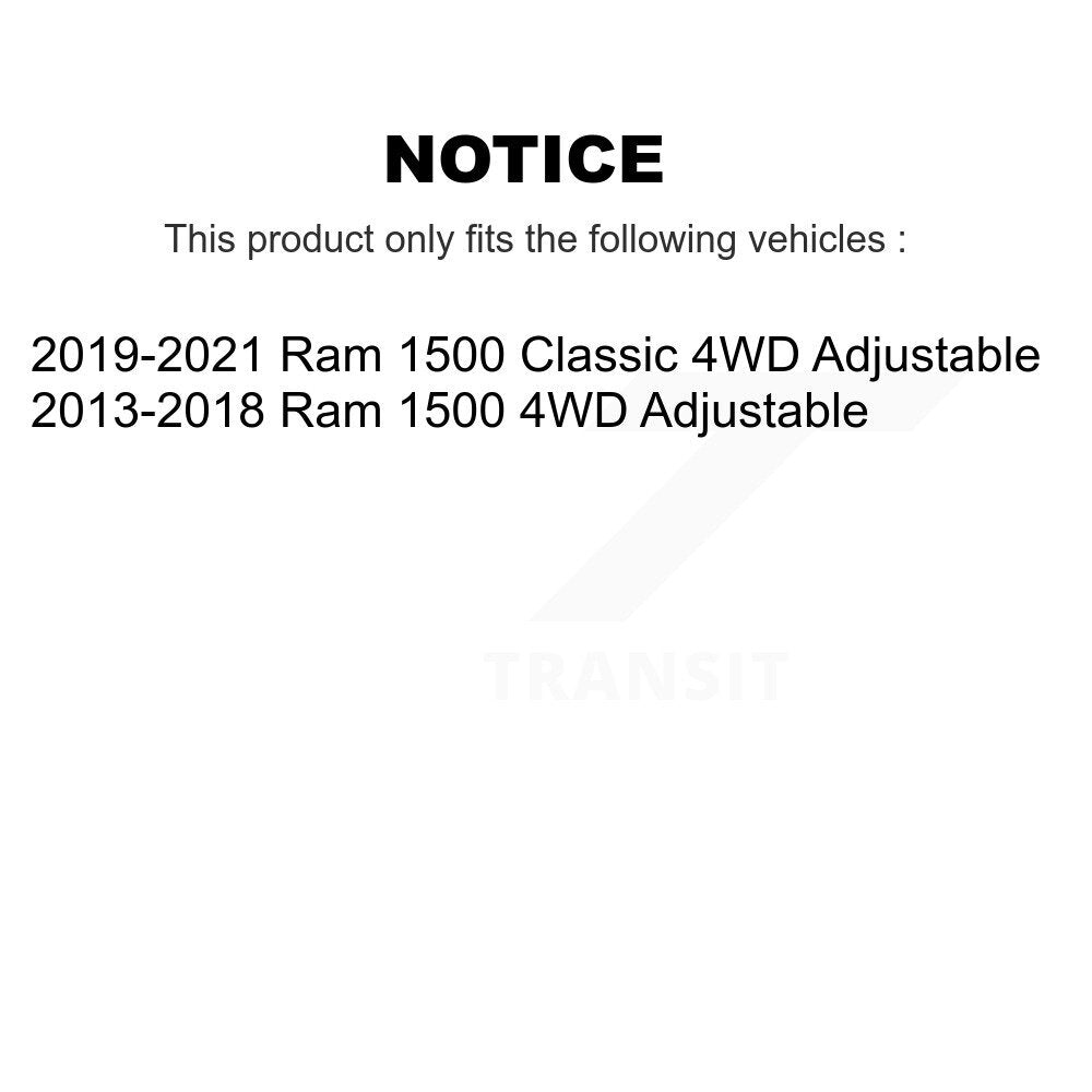 Bearing Lower Control Arm Upper Ball Joint Tie Rod Link Front Right Kit For Ram