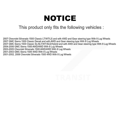 Lower Control Arm Upper Ball Joint Outer Tie Rod & Link Front Right Kit For 1500