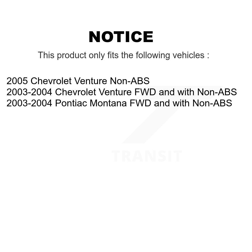 Bearing Lower Control Arm Tie Rod Link Front Right Kit (5Pc) For Pontiac Montana