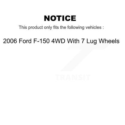 Bearing Lower Control Arm Tie Rod Link Front Right Kit (5Pc) For Ford F-150 4WD