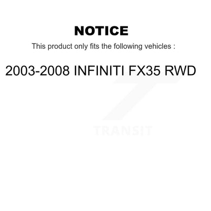Bearing Lower Control Arm Tie Rod & Link Front Right Kit (5Pc) For INFINITI FX35