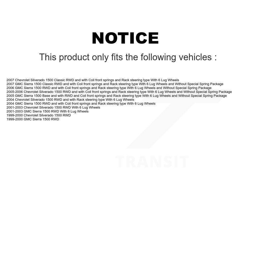 Bearing Lower Control Arm Outer Tie Rod Link Front Right Kit For Chevrolet 1500